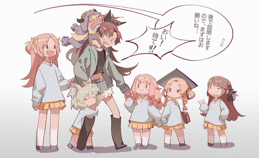 sakura kyoko, misono karin, tamaki ui, mitsuki felicia, satomi touka, and 2 more (mahou shoujo madoka magica and 1 more) drawn by die_(die0118)