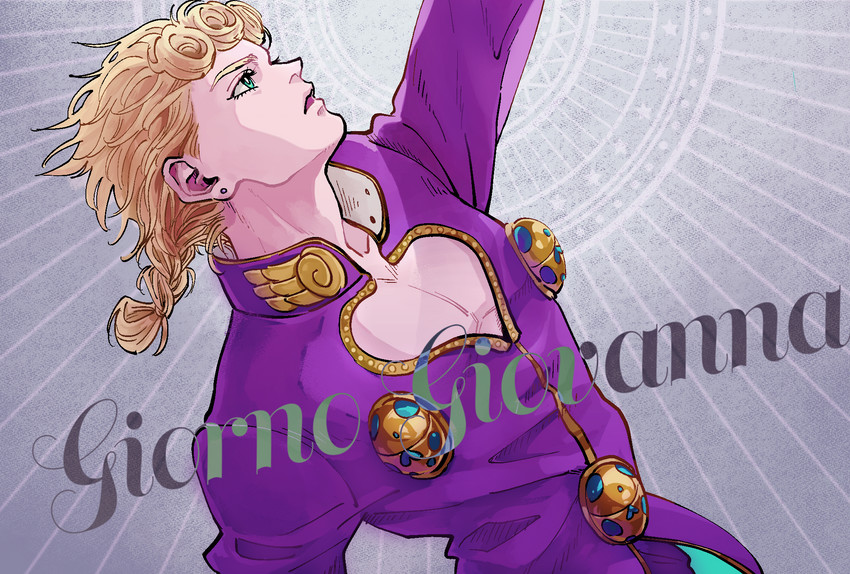 giorno giovanna (jojo no kimyou na bouken and 1 more) drawn by yonchi