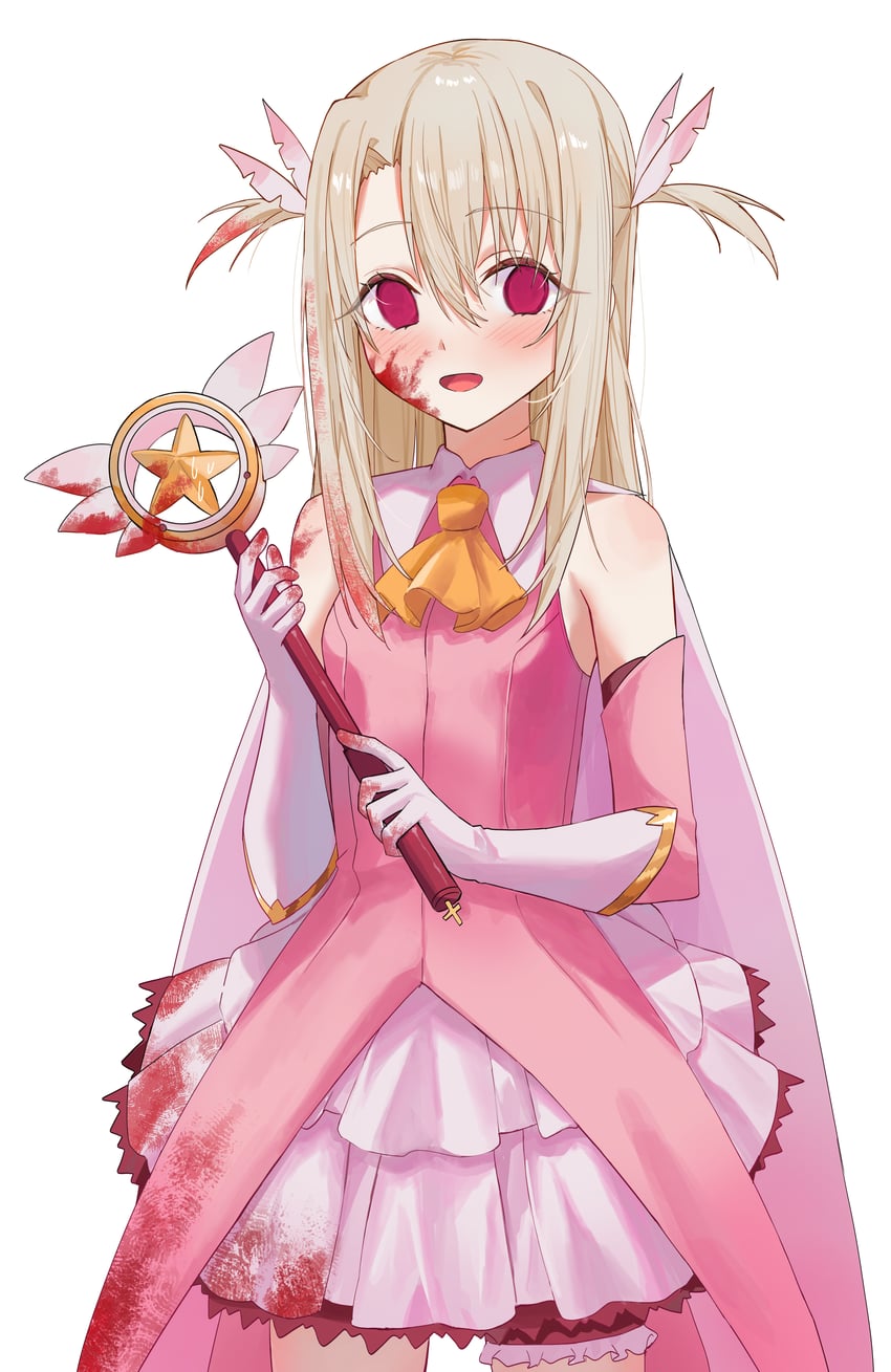 illyasviel von einzbern, prisma illya, and magical ruby (fate and 1 more) drawn by kaze_22
