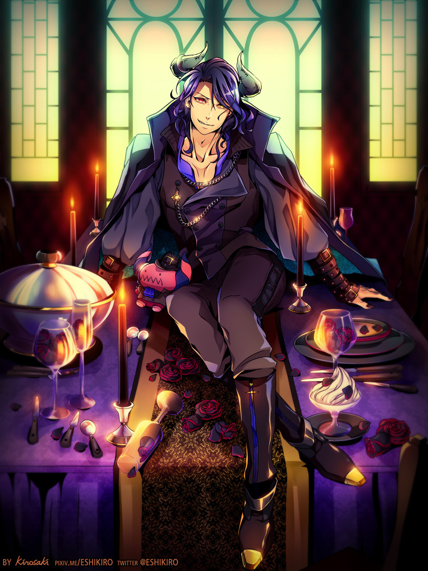 asselin bb ii and satan (idolmaster and 1 more) drawn by seklutz