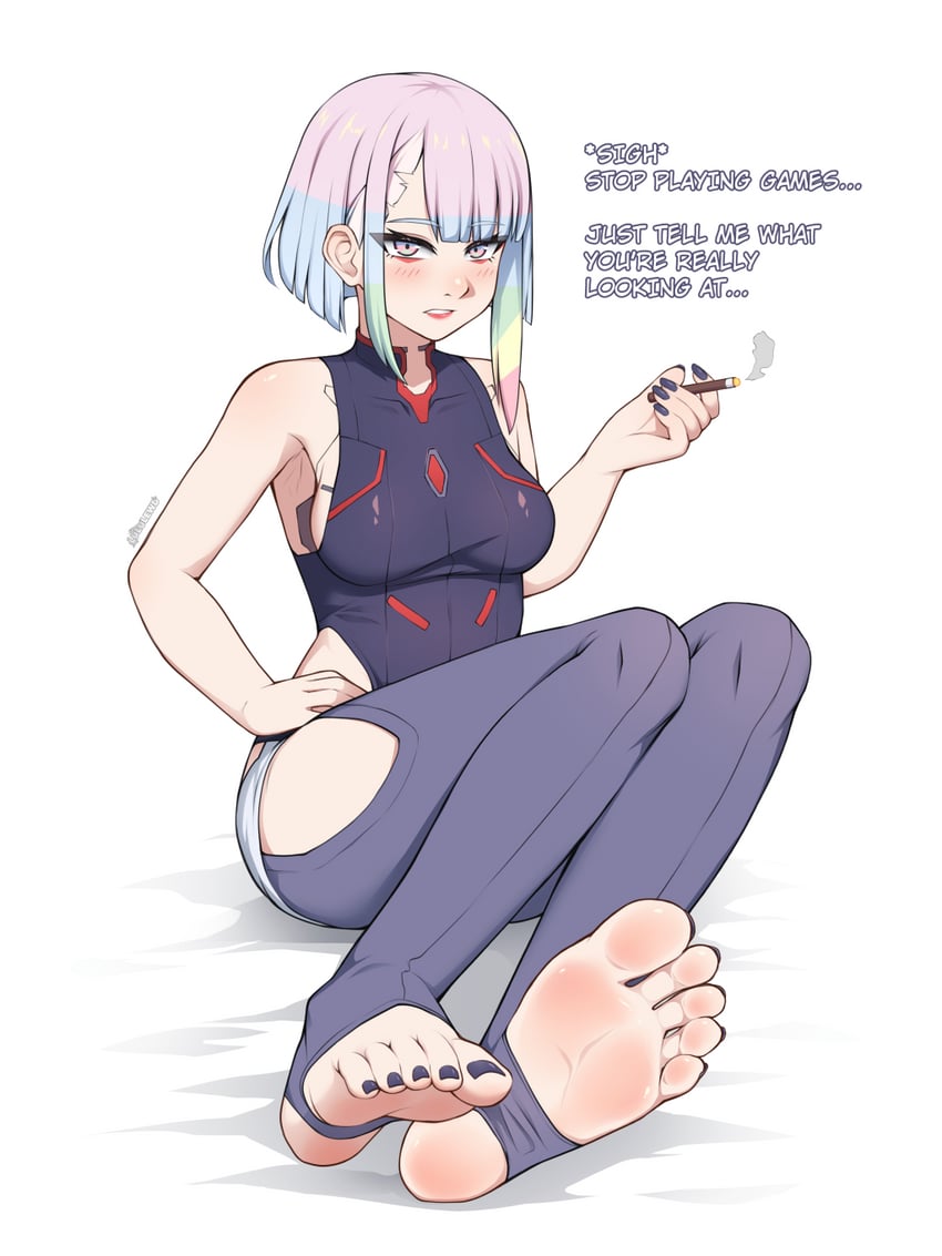 lucy (cyberpunk and 1 more) drawn by lululewd