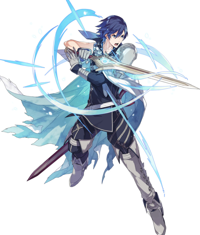 chrom (fire emblem and 2 more) drawn by ebira
