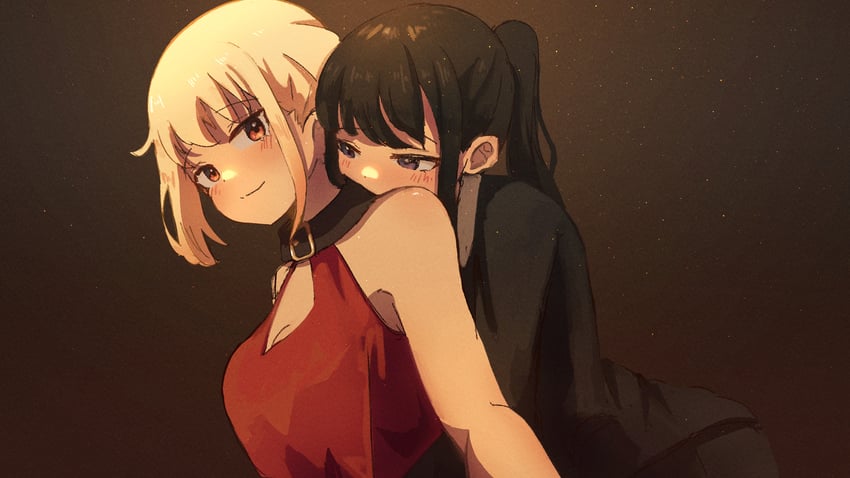 nishikigi chisato and inoue takina (lycoris recoil) drawn by tsuki_(syee8825)