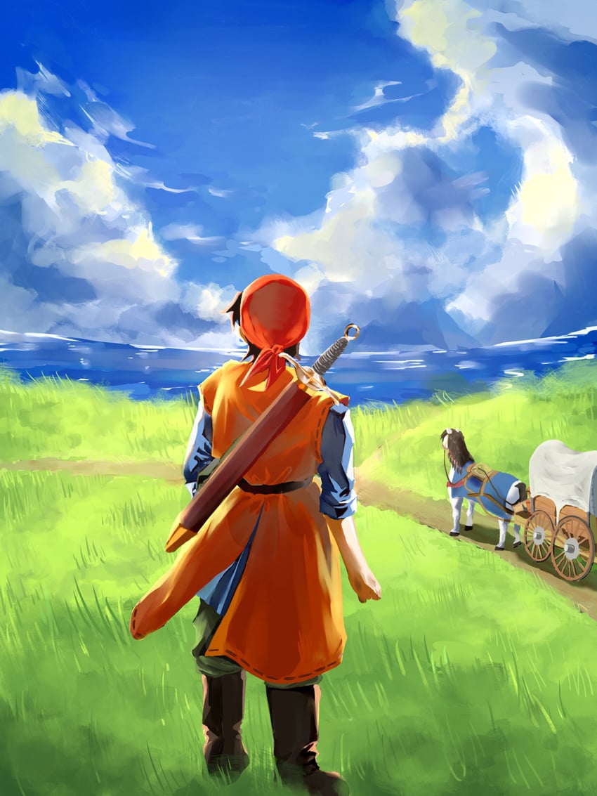 hero and medea (dragon quest and 1 more) drawn by fuzi3_tasyumi