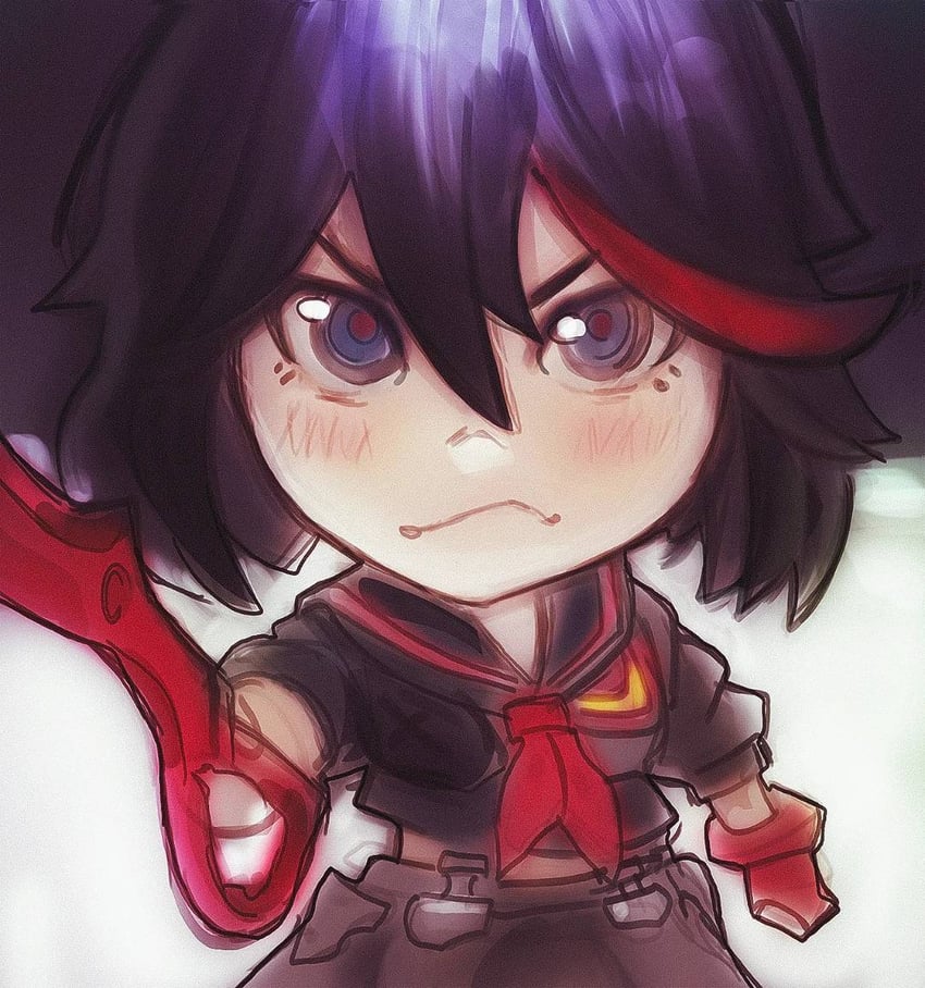 matoi ryuuko and senketsu (kill la kill) drawn by chapinor
