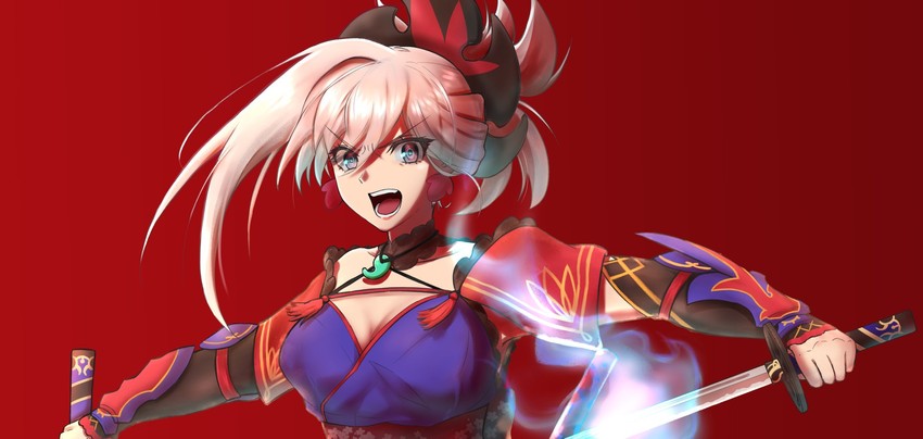 miyamoto musashi (fate and 1 more) drawn by sukosukfta
