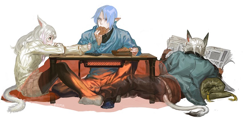 warrior of light (final fantasy and 1 more) drawn by frischenq
