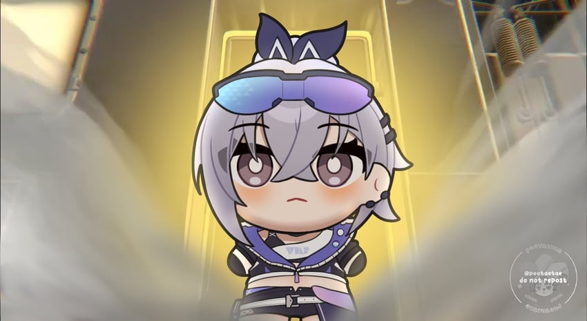 silver wolf (honkai and 1 more) drawn by pootaetae