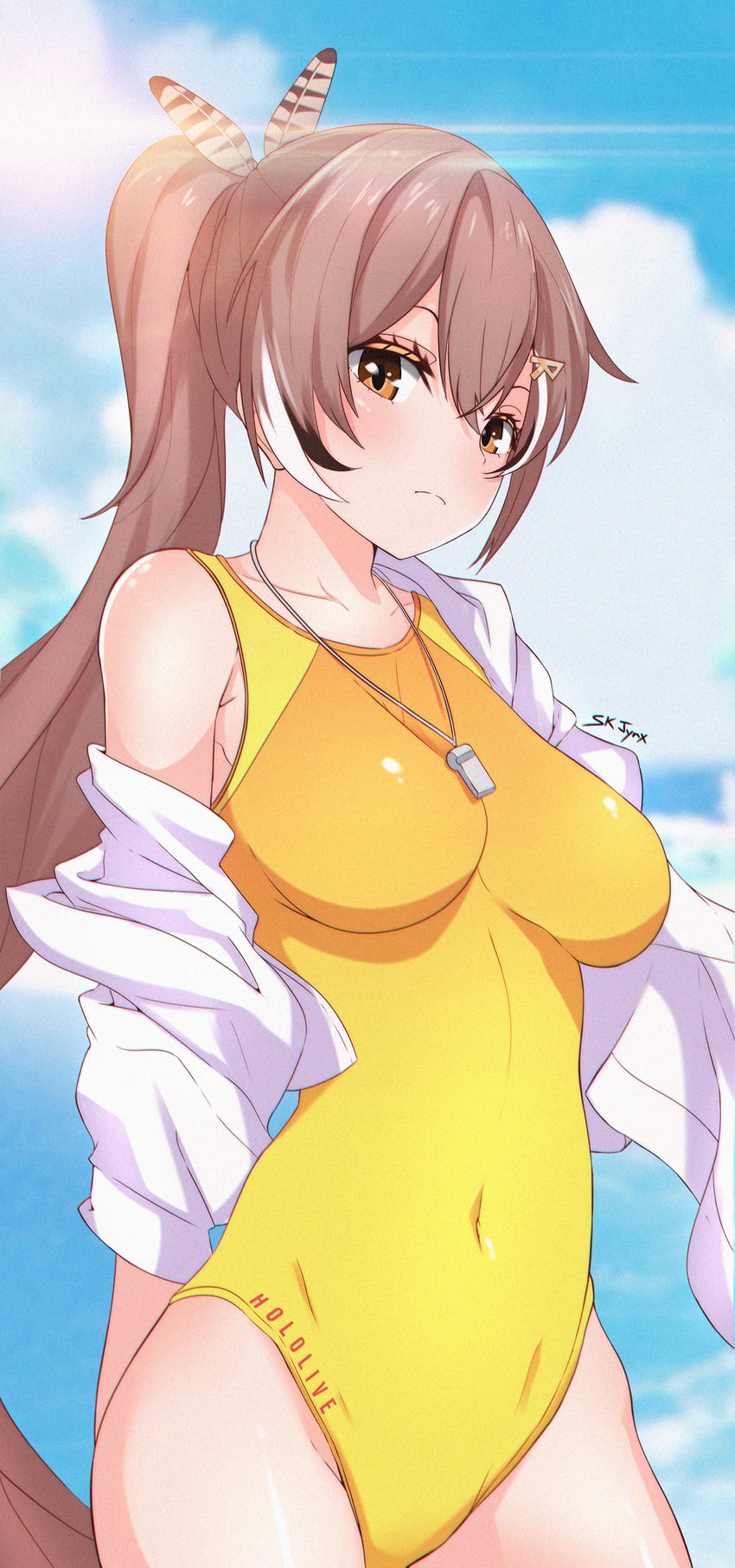 nanashi mumei (hololive and 1 more) drawn by sk_jynx