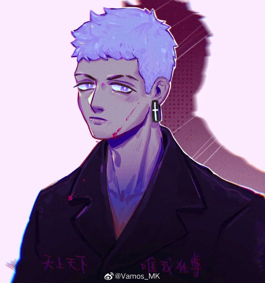 roronoa zoro (one piece) drawn by vamos_mk