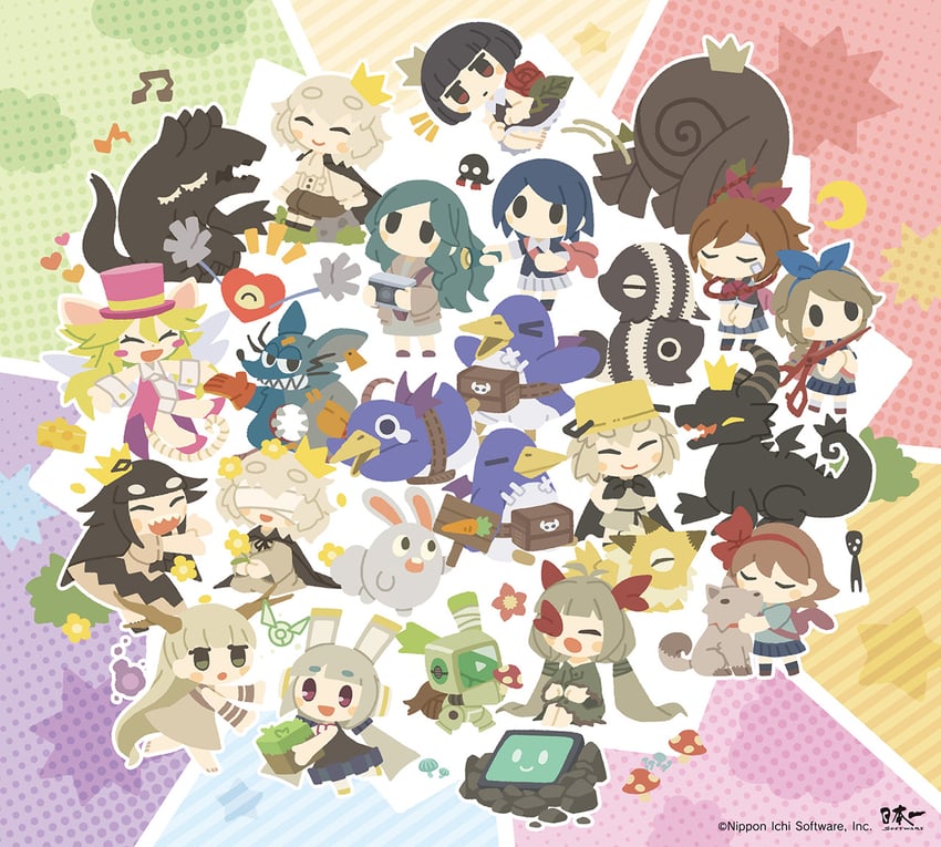prinny, rat god, protagonist, mad rat, heart, and 17 more (nippon ichi and 10 more)