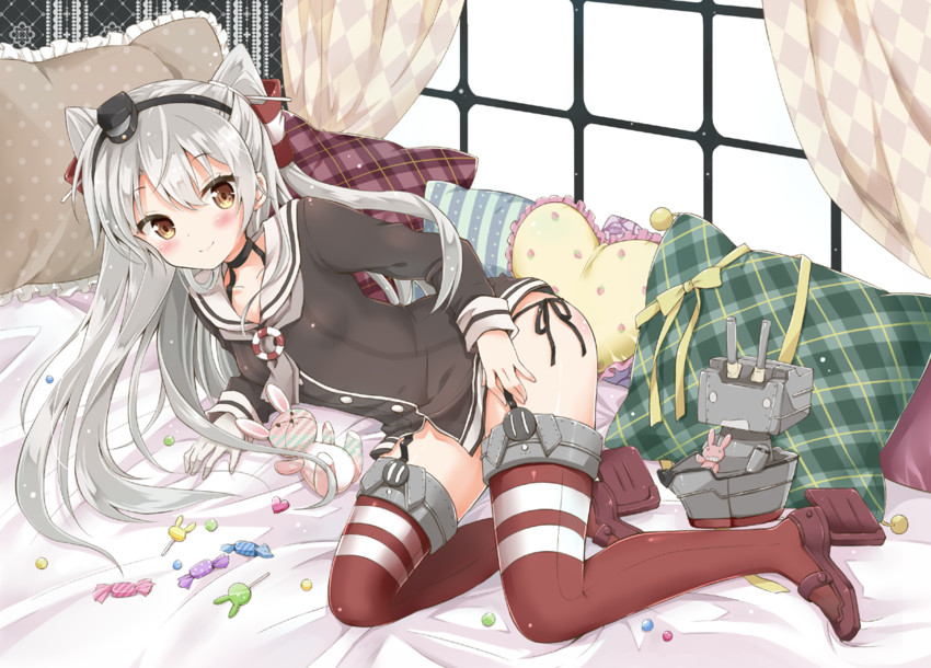 amatsukaze and rensouhou-kun (kantai collection) drawn by yoshikita_popuri