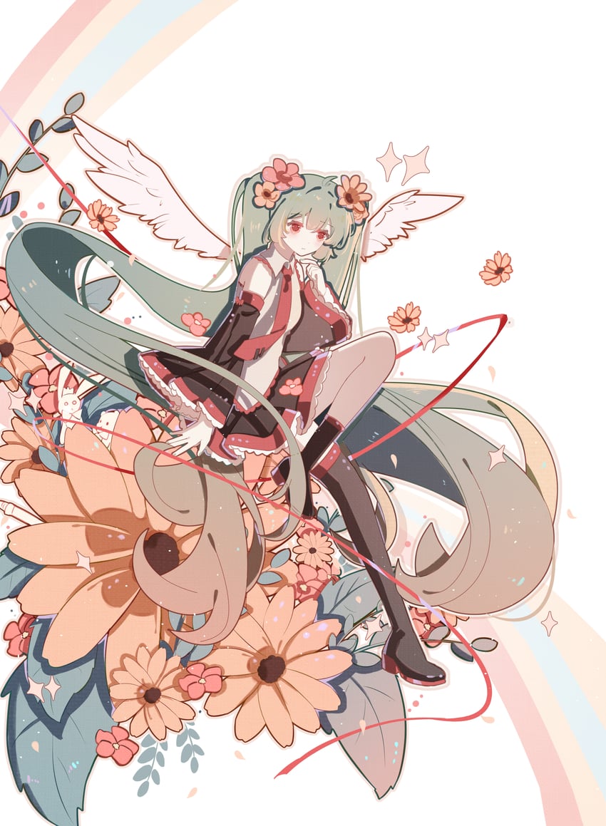 hatsune miku (vocaloid and 1 more) drawn by bg5120