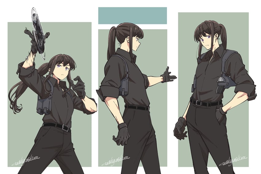 inoue takina (lycoris recoil) drawn by ushigashira
