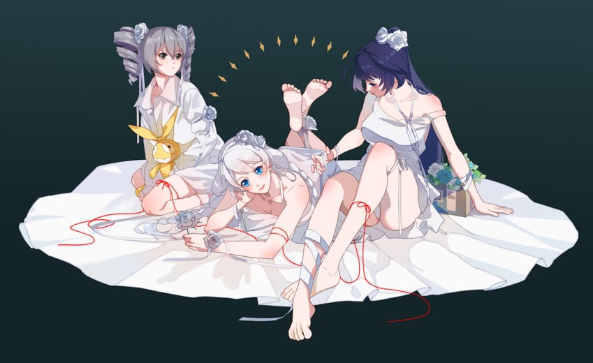 kiana kaslana, raiden mei, bronya zaychik, and homu (honkai and 1 more) drawn by graveyard233