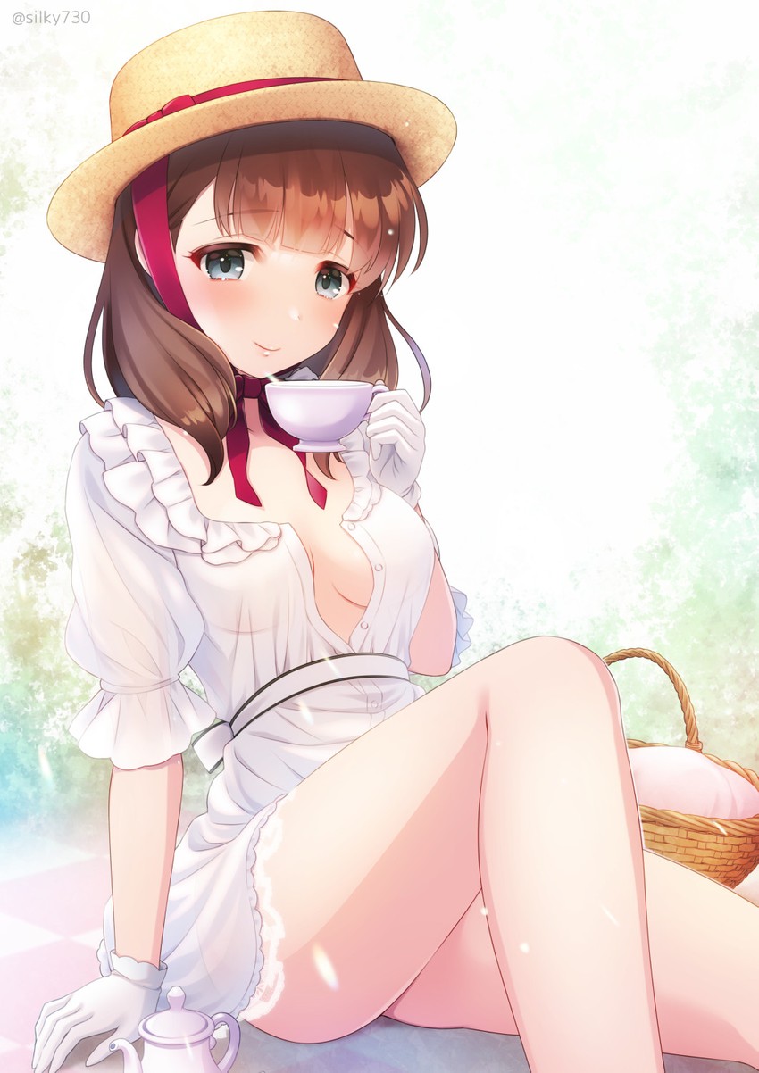sakuma mayu (idolmaster and 1 more) drawn by silky_(silky_alice)