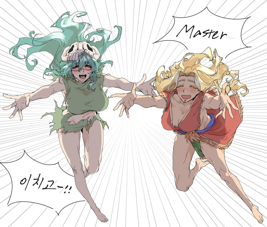 quetzalcoatl and nelliel tu odelschwanck (fate and 2 more) drawn by losloslaus