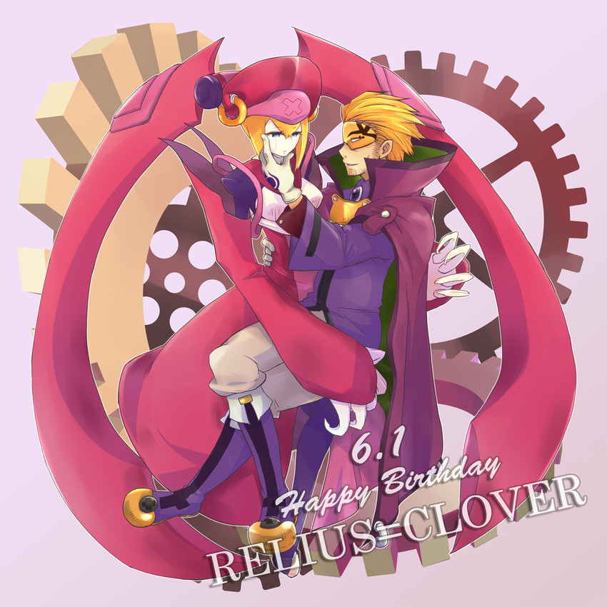 relius clover and ignis (blazblue) drawn by younomine