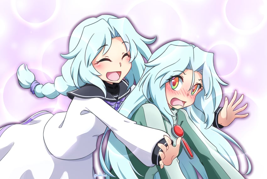 star breaker and hoshino reika (suguri and 2 more) drawn by rakkidei