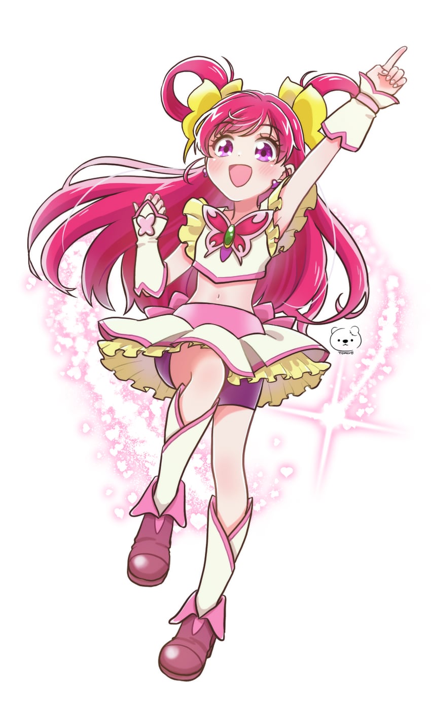 yumehara nozomi and cure dream (precure and 1 more) drawn by moro_precure