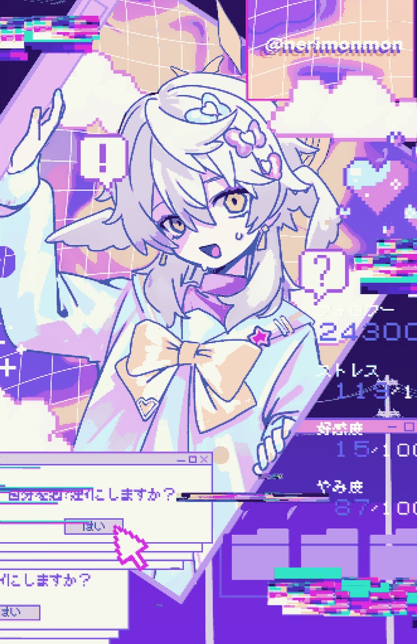 chouzetsusaikawa tenshi-chan and sunday (honkai and 2 more) drawn by nerimono_(nekokoban22)