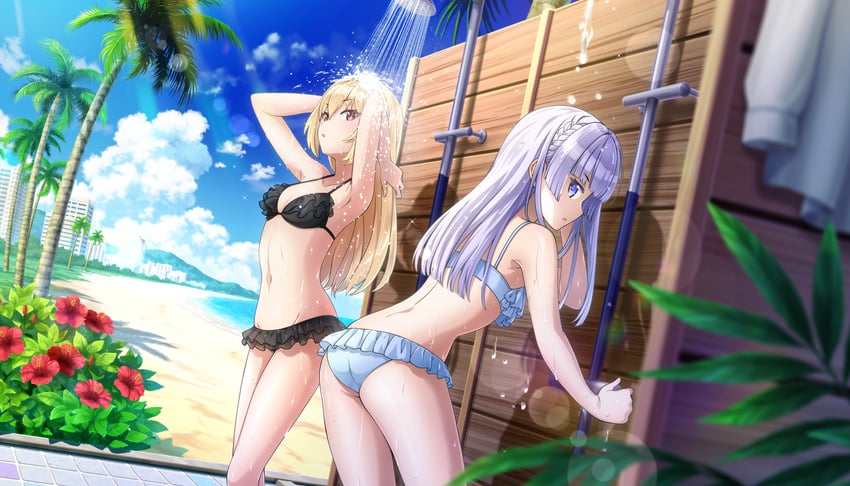 schnee weissberg and kazami ellen (dolphin wave) drawn by ootomo_takuji