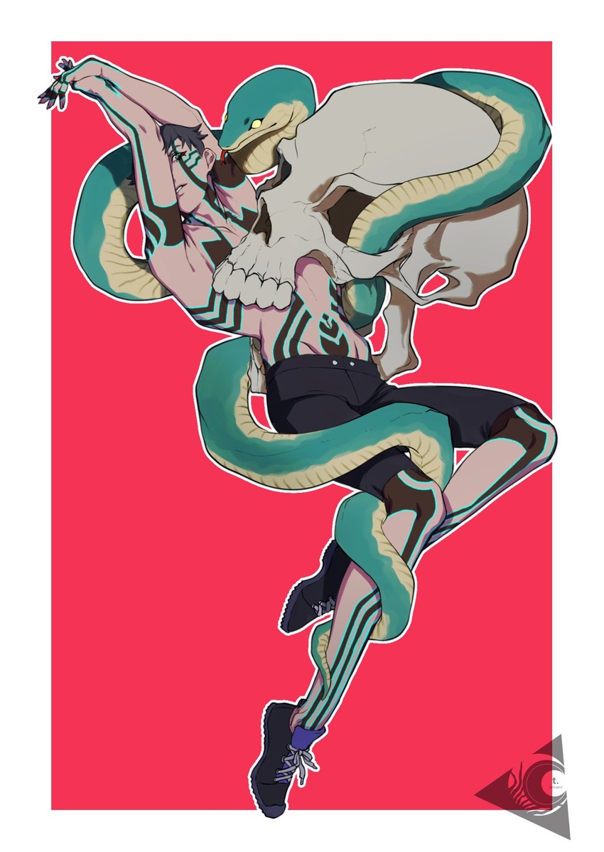 demi-fiend and loa (shin megami tensei and 1 more) drawn by tatsunami
