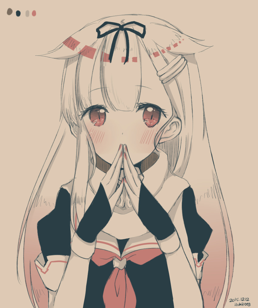yuudachi and yuudachi kai ni (kantai collection) drawn by ibuki_(ibukiro1003)