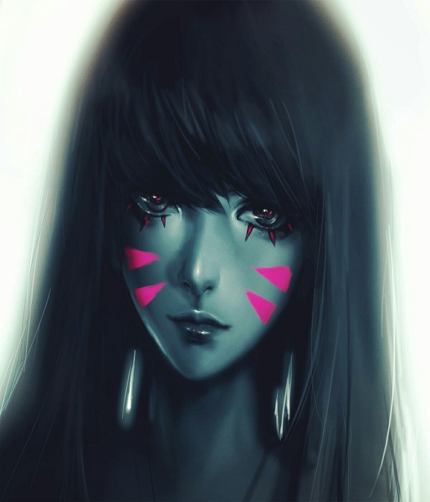 d.va (overwatch and 1 more) drawn by kyung_han_kim