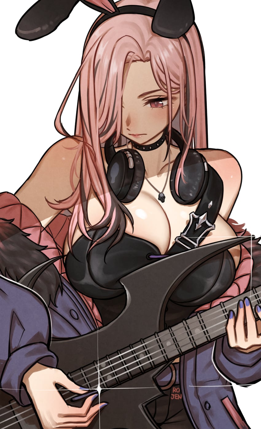 mori calliope (hololive and 1 more) drawn by rojen