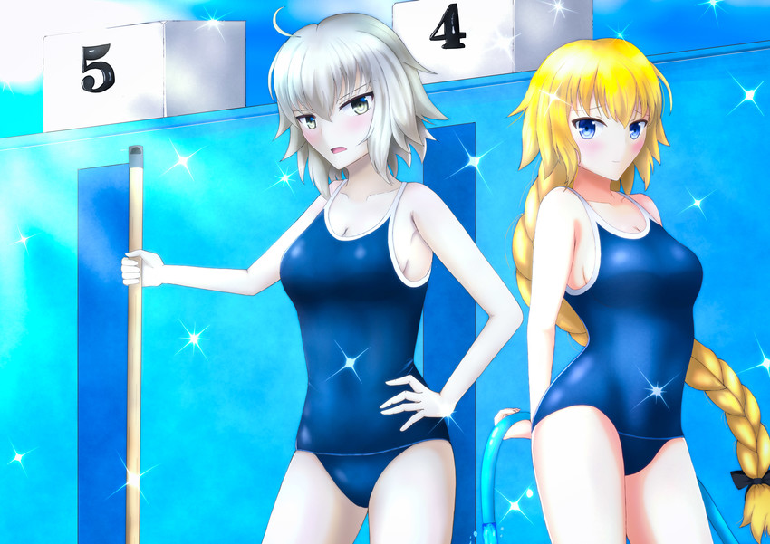 jeanne d'arc alter and jeanne d'arc (fate and 2 more) drawn by rai_(newtype_xm-x1)