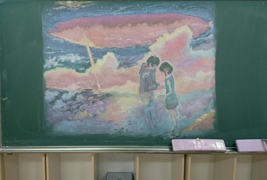 miyamizu mitsuha and tachibana taki (kimi no na wa.) drawn by smile_(kazukazusan)