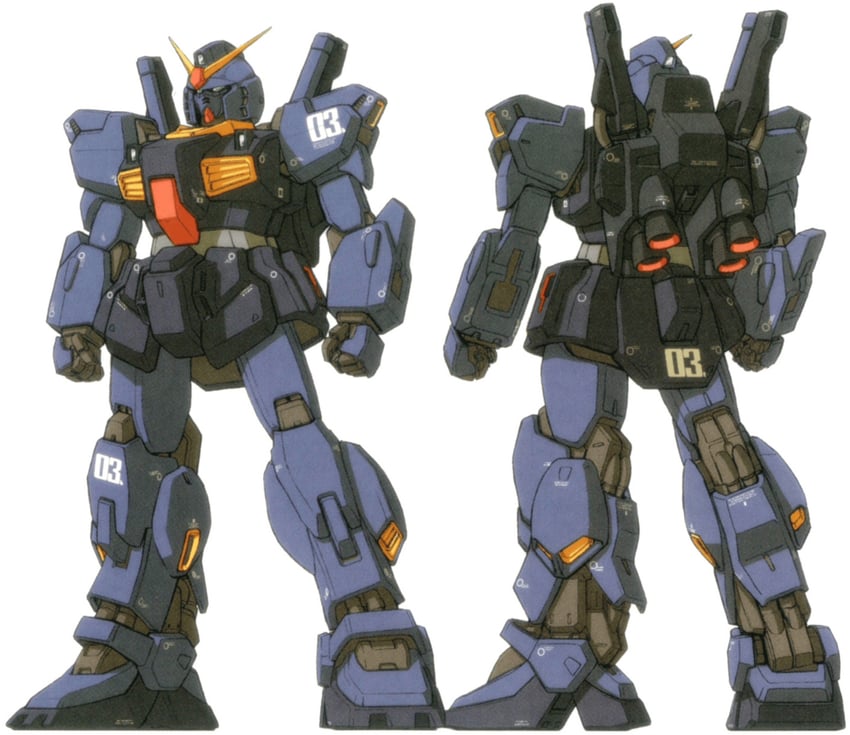 gundam mk ii (gundam and 1 more) drawn by katoki_hajime