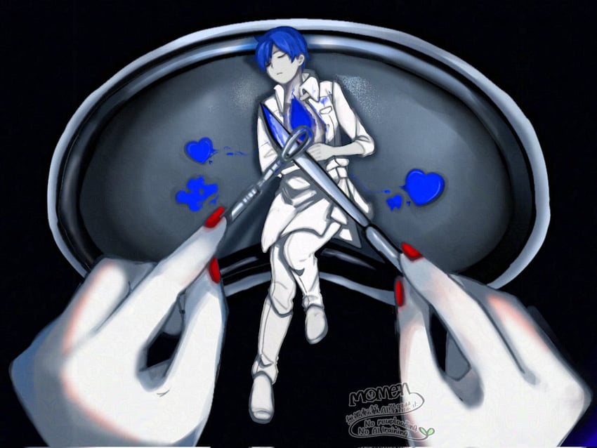 kaito, meiko, banica conchita, and carlos marlon (vocaloid and 4 more) drawn by momen_zzz