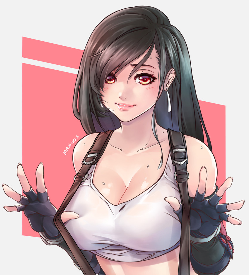 tifa lockhart (final fantasy and 2 more) drawn by washout008