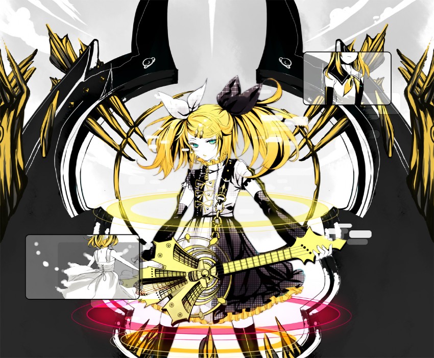 kagamine rin (vocaloid and 1 more) drawn by lento_(water)