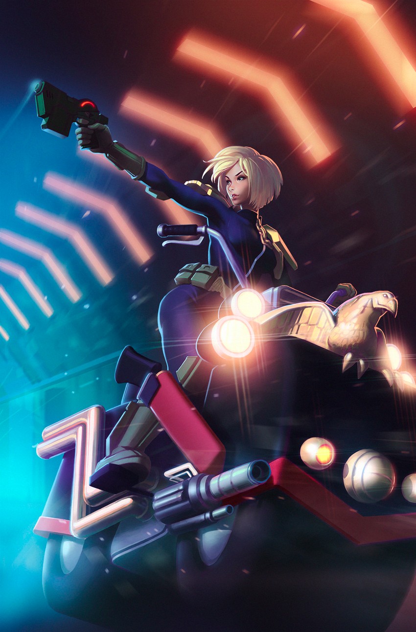 judge anderson (dredd and 1 more) drawn by ilya_kuvshinov