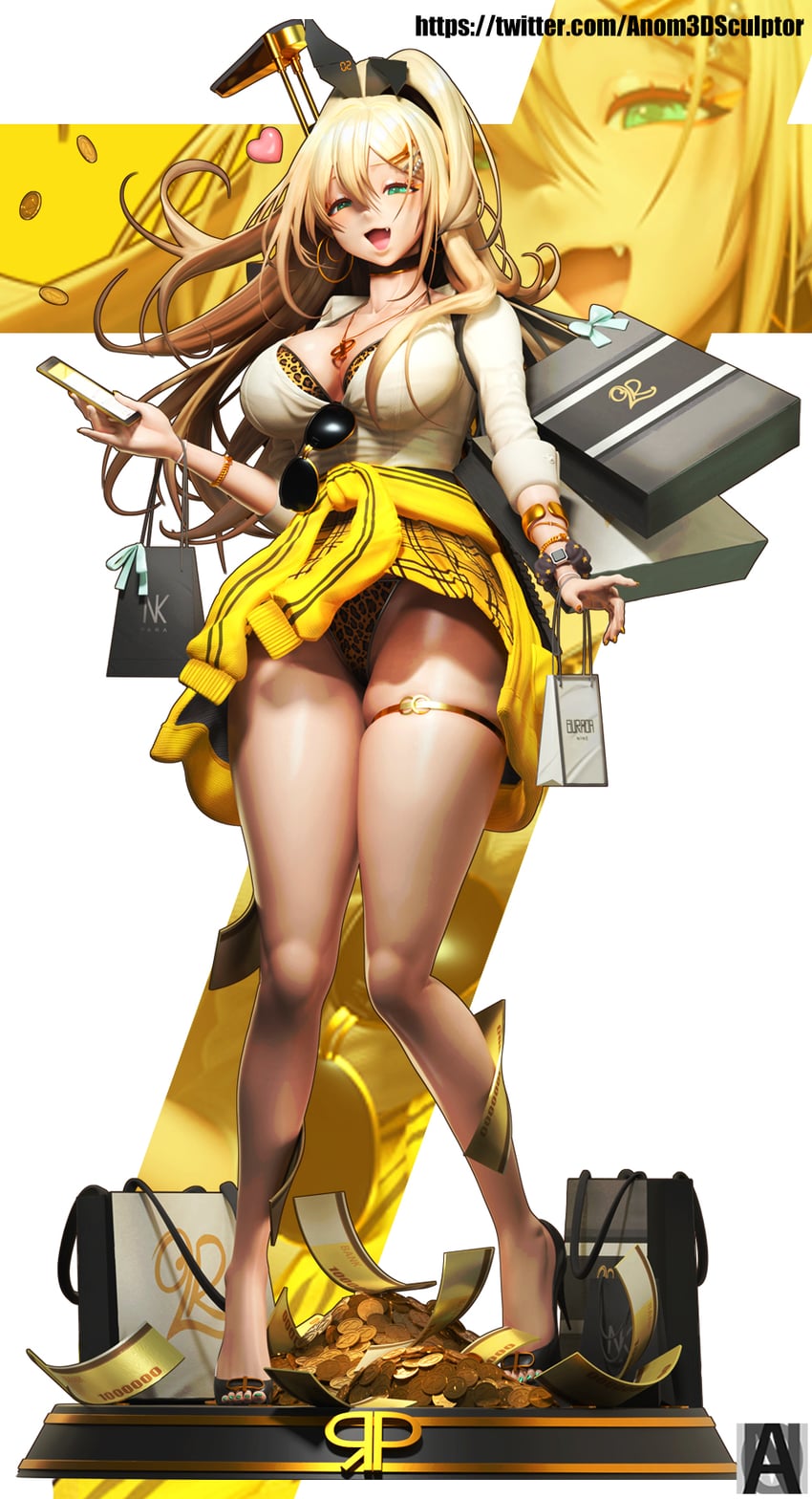 rupee (goddess of victory: nikke) drawn by anom3dsculptor