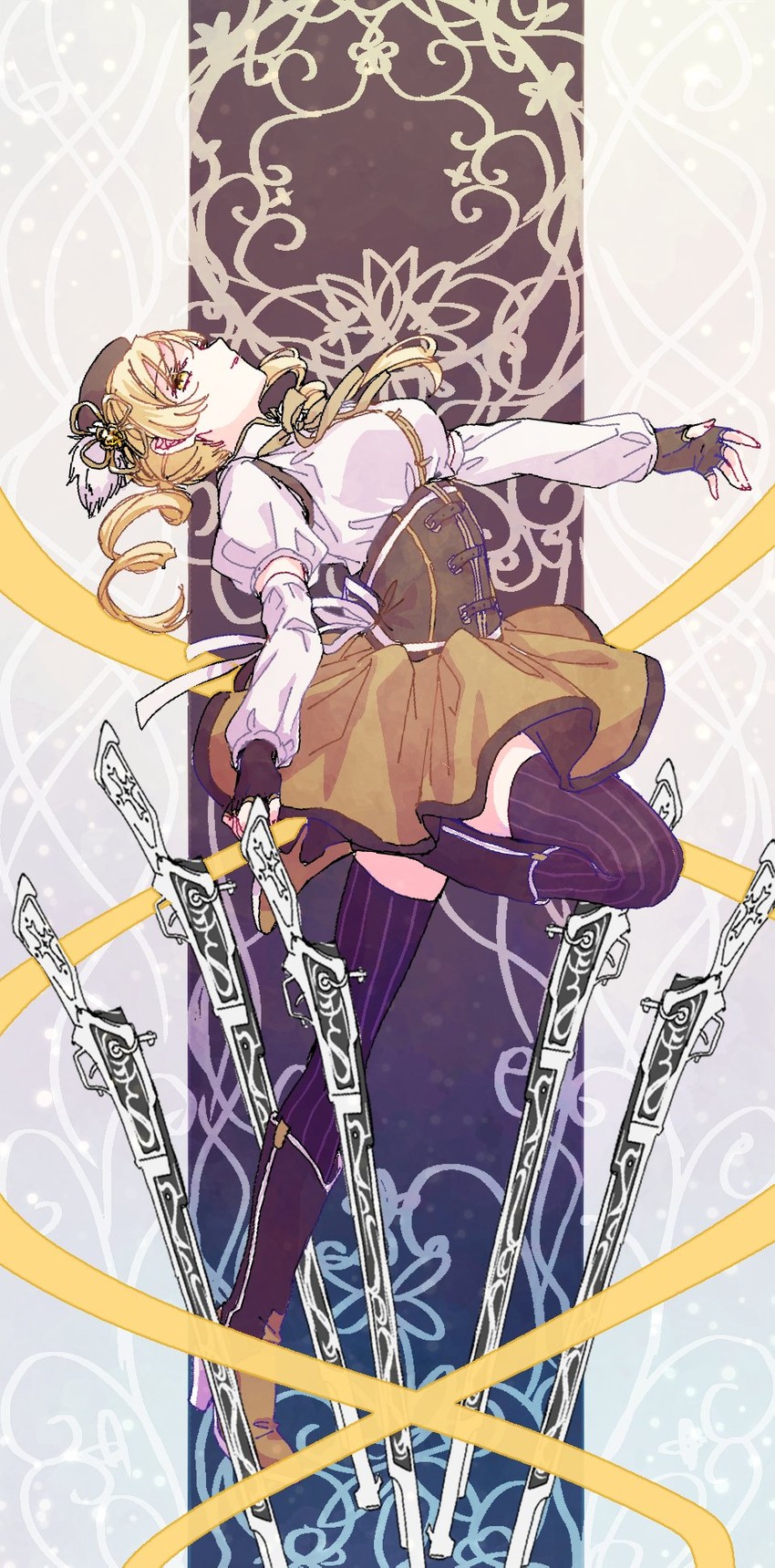 tomoe mami (mahou shoujo madoka magica) drawn by strawberry-rain-mk