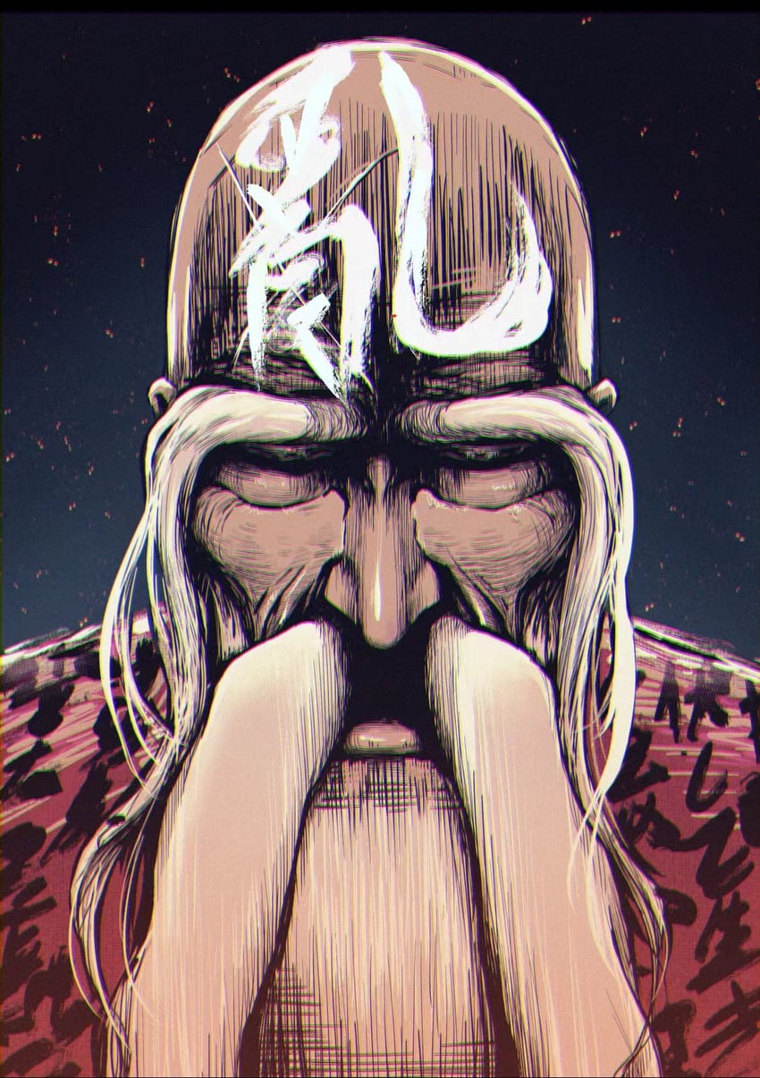 yamamoto-genryuusai shigekuni (bleach and 1 more) drawn by ze_ro
