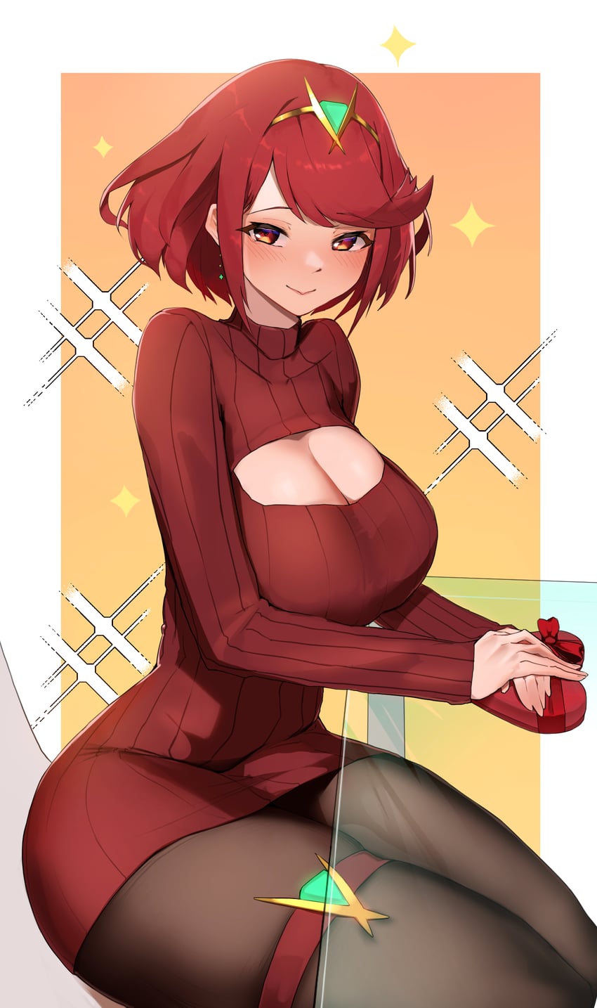 pyra (xenoblade chronicles and 1 more) drawn by monoi_daru