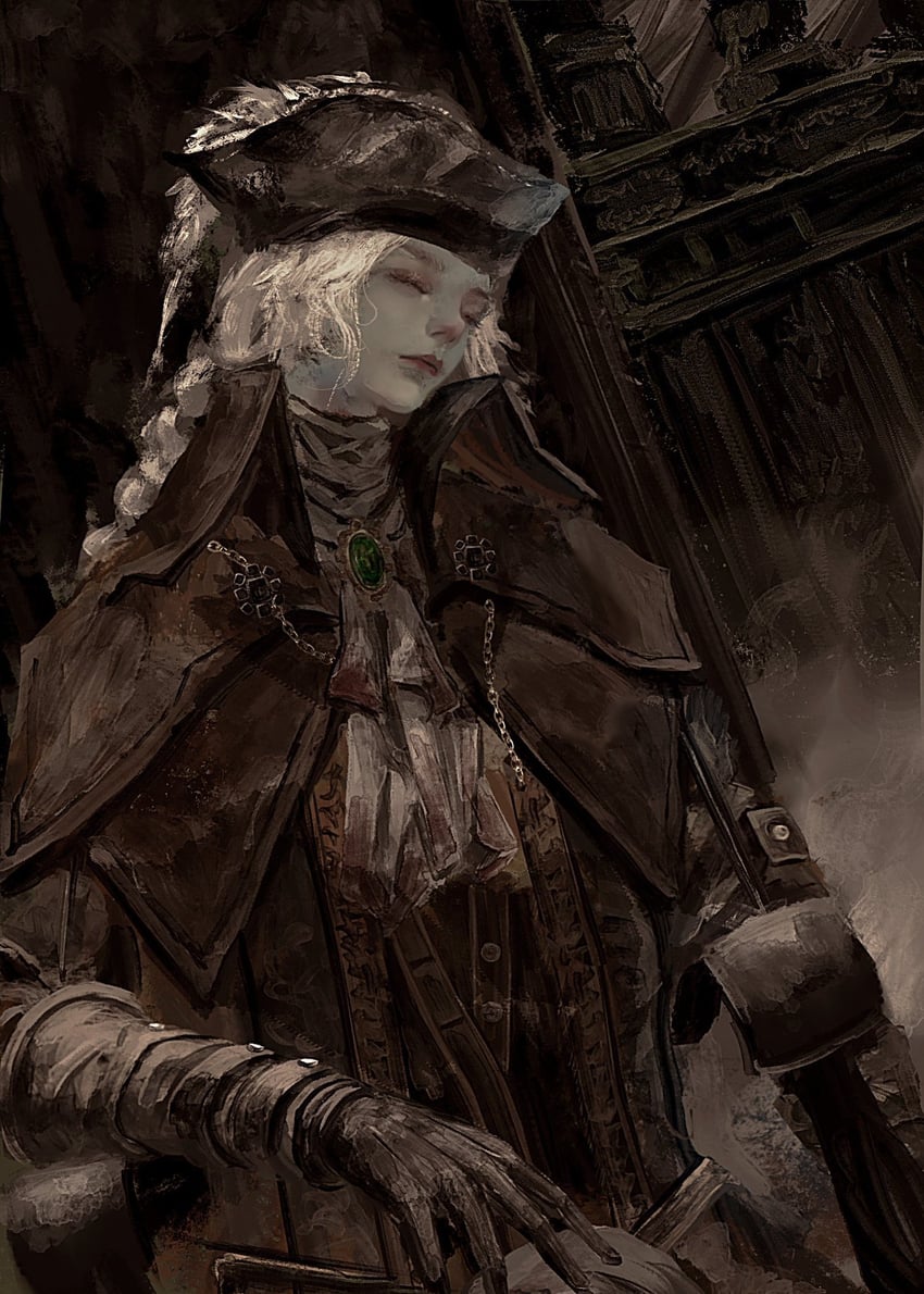 lady maria of the astral clocktower (bloodborne) drawn by graffitigw