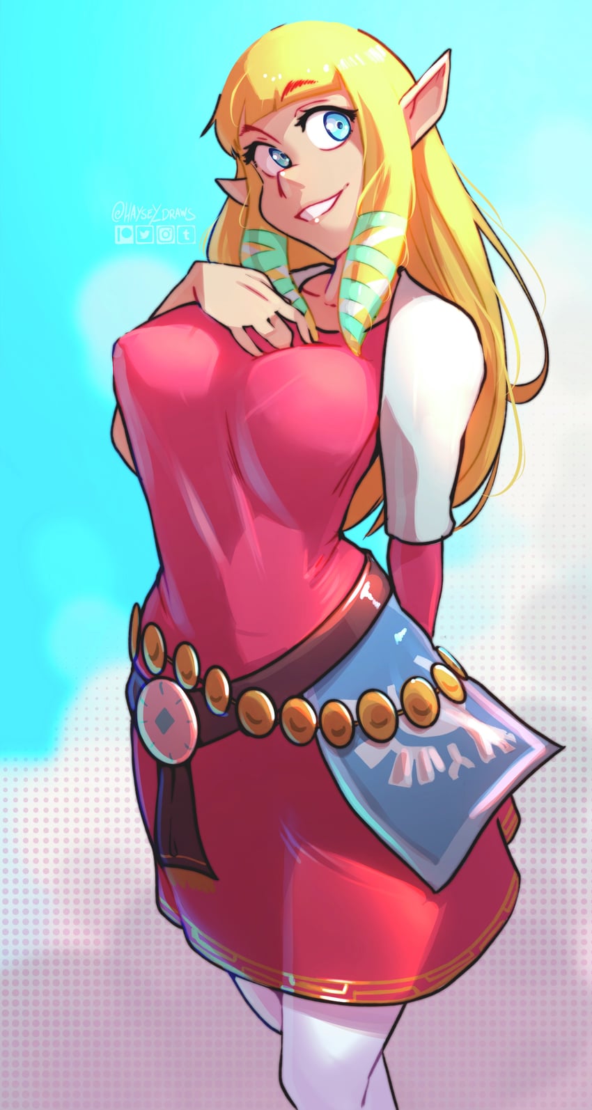 princess zelda (the legend of zelda and 1 more) drawn by haysey