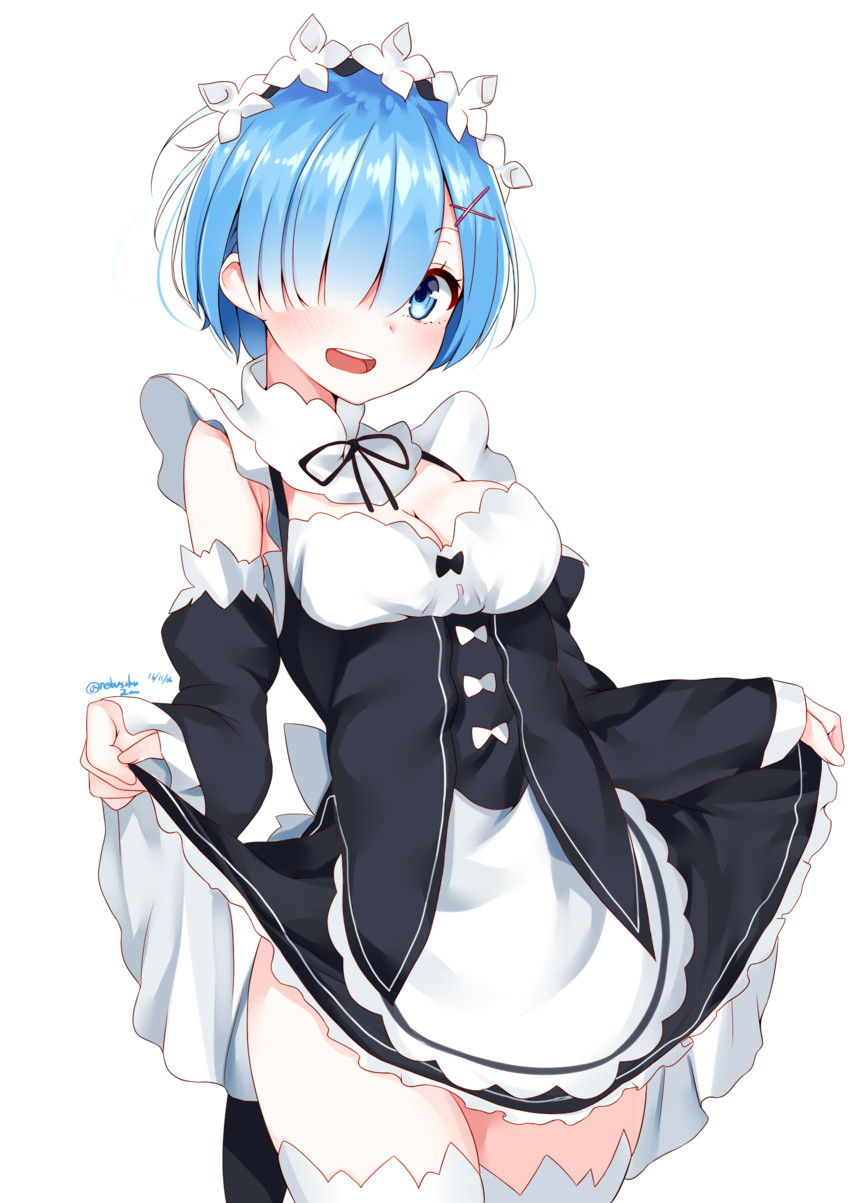 rem (re:zero kara hajimeru isekai seikatsu) drawn by nebusoku