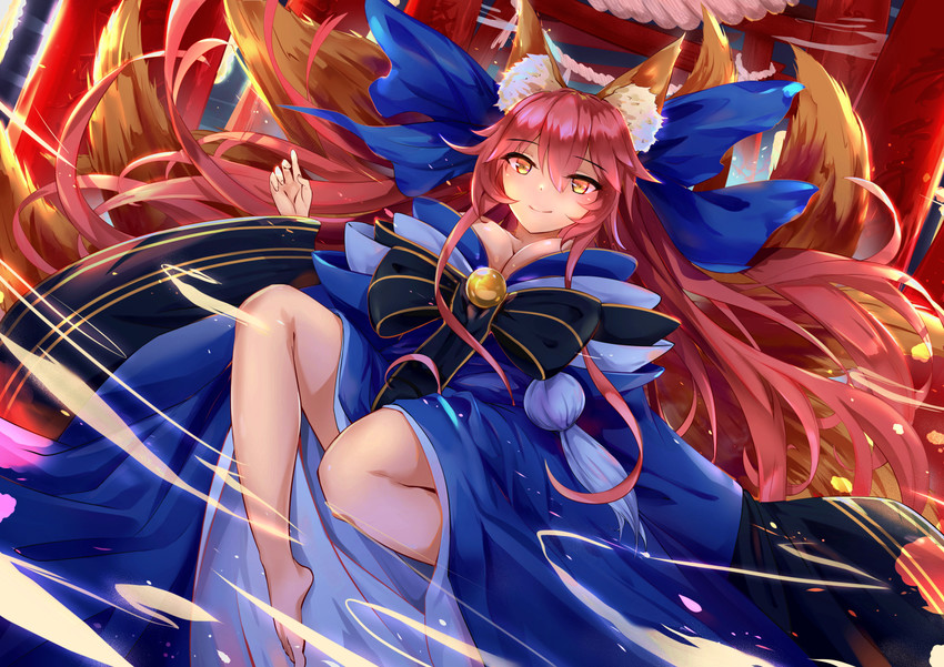 tamamo and tamamo no mae (fate and 2 more) drawn by faicha