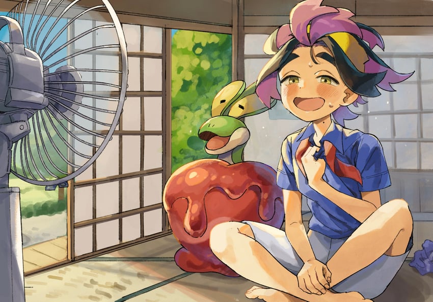 kieran and dipplin (pokemon and 1 more) drawn by matsuda_(0yx38755230263c)