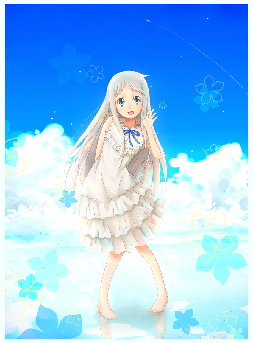 honma meiko (ano hi mita hana no namae wo bokutachi wa mada shiranai.) drawn by entershell
