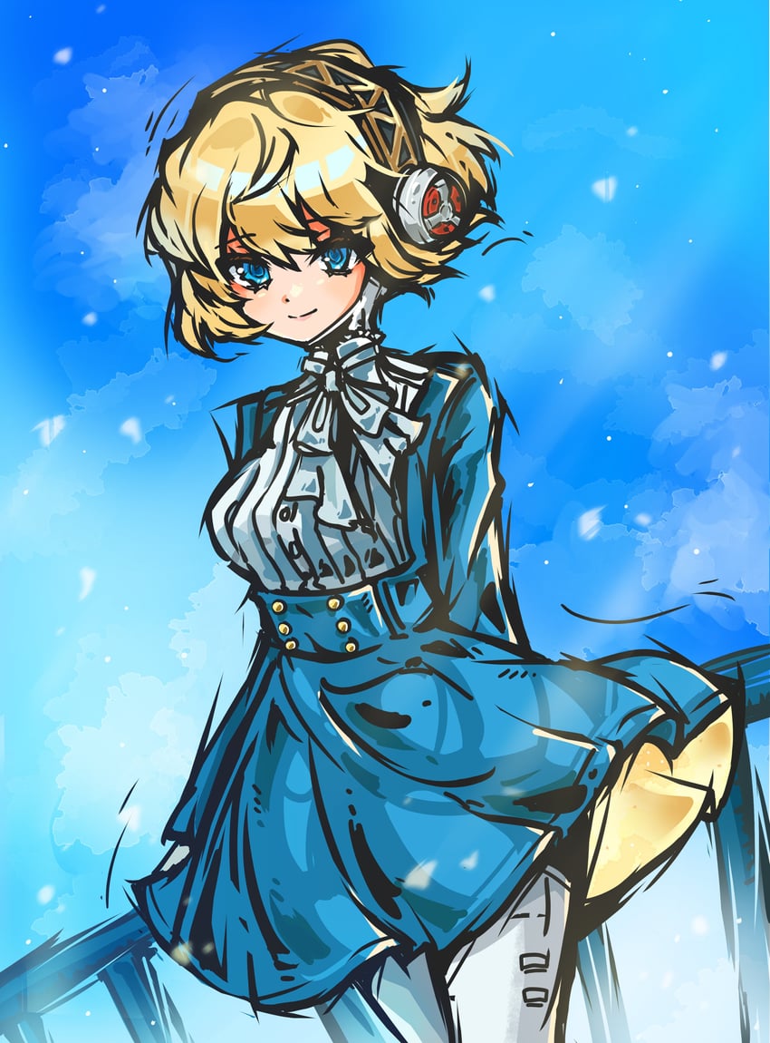 aigis (persona and 1 more) drawn by regrets_(r8grets)
