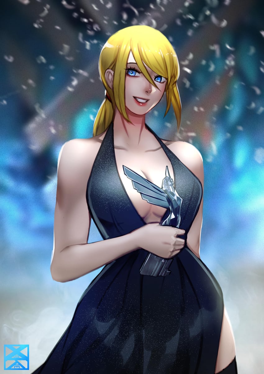 samus aran (metroid and 1 more) drawn by xuuikie_ashe