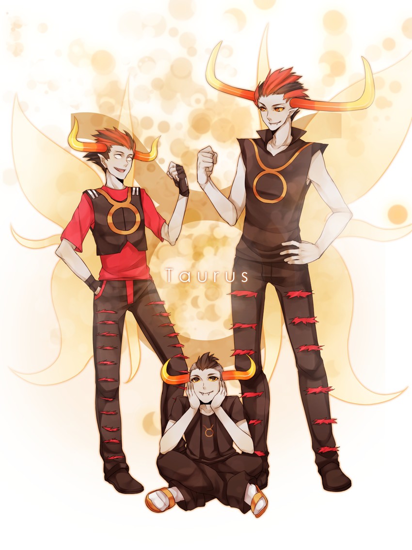 tavros nitram, rufioh nitram, and the summoner (homestuck) drawn by byakuya0315